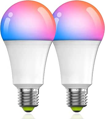 Govee Bombilla LED Inteligente E27: 16M Colores, 800 Lúmenes, WiFi, Alexa Y Google, Regulable - Ahorra Energía Y Crea Ambiente