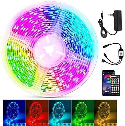 WiFi Striscia LED 5 Metri, RGBIC Retroilluminazione TV Music Sync