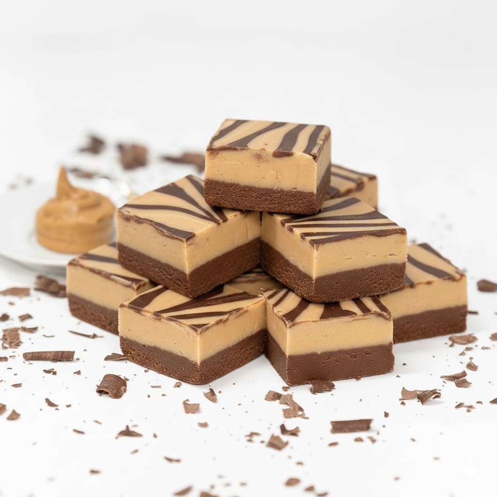Valley Fudge, Peanut Butter Chocolate, Fresh Artisan Fudge, Real Butter, Gourmet Candy, One Pound Package