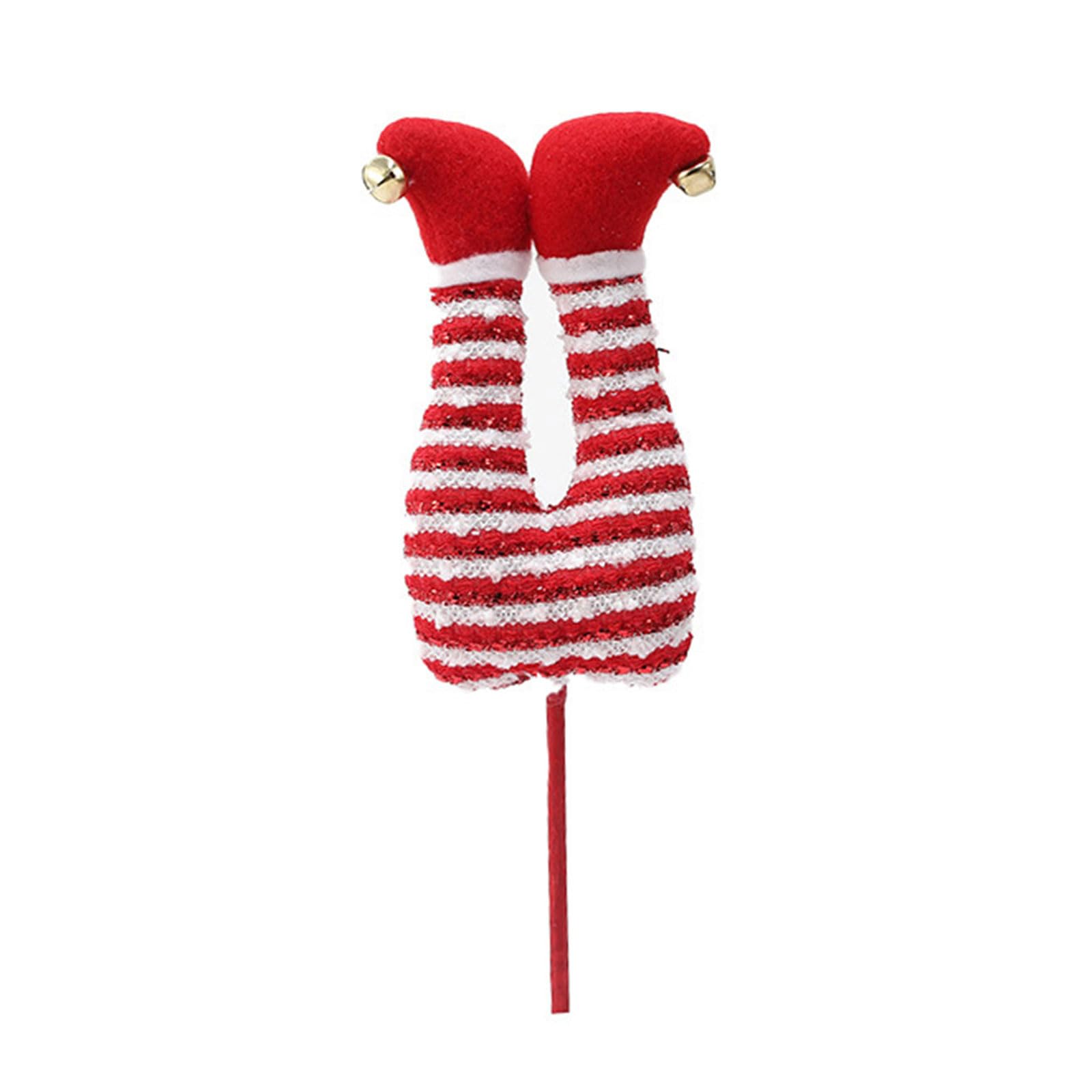 Lerpwige Multipurpose Decorative Leg Ornament Christmas Tree Top Decoration For Festival Flower Arrangements And Garden Display Holiday Flower Arrangement Ornament