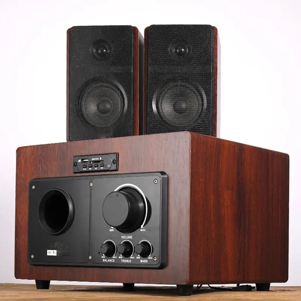 Speaker with Powerful Subwoofer and Remote Control for Home TV Mobile Phone and KTV