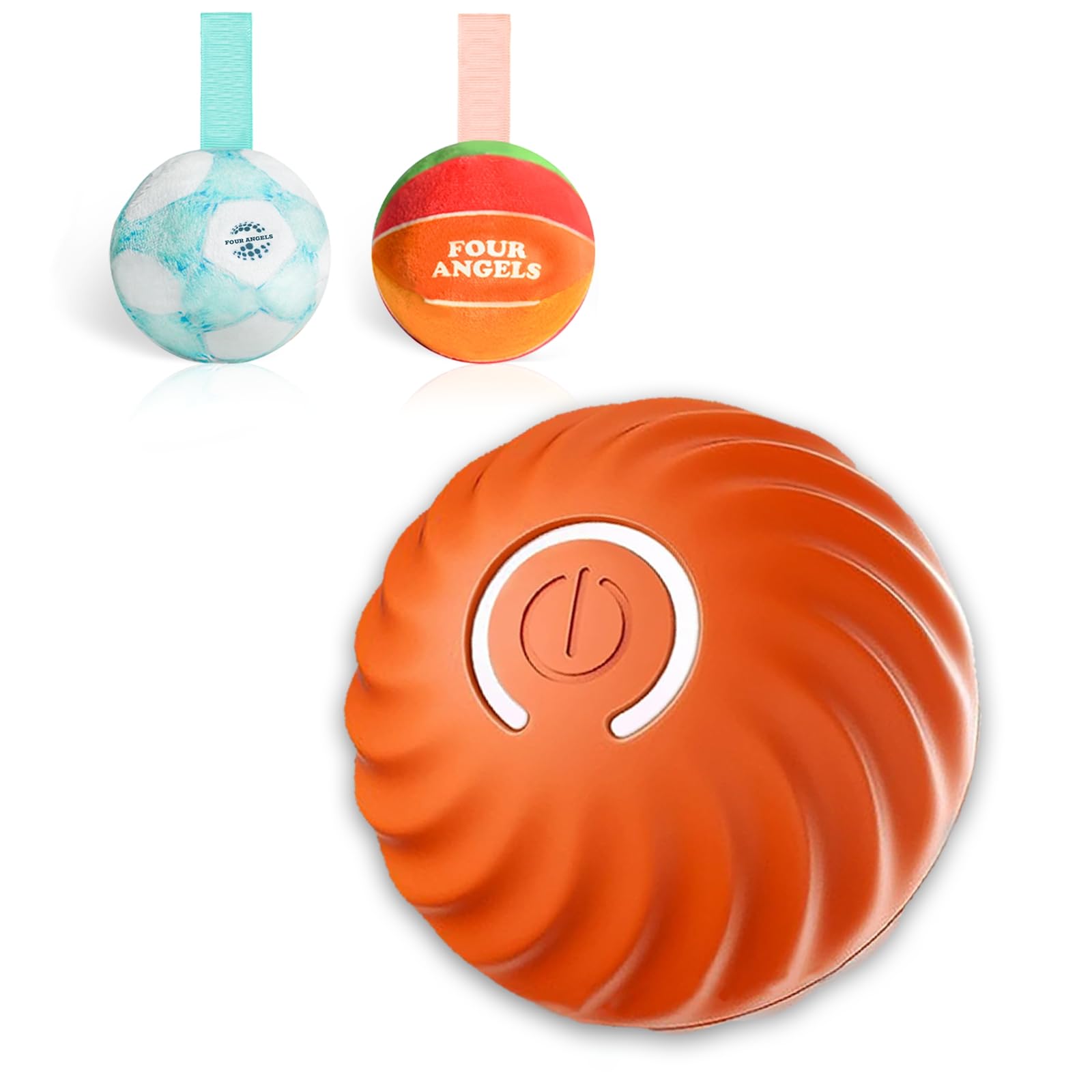 Smart Jumping Ball for Dogs - Automatic Moving Vibrating Interactive Roller Fun Bounce and Shaky Play for Indoor