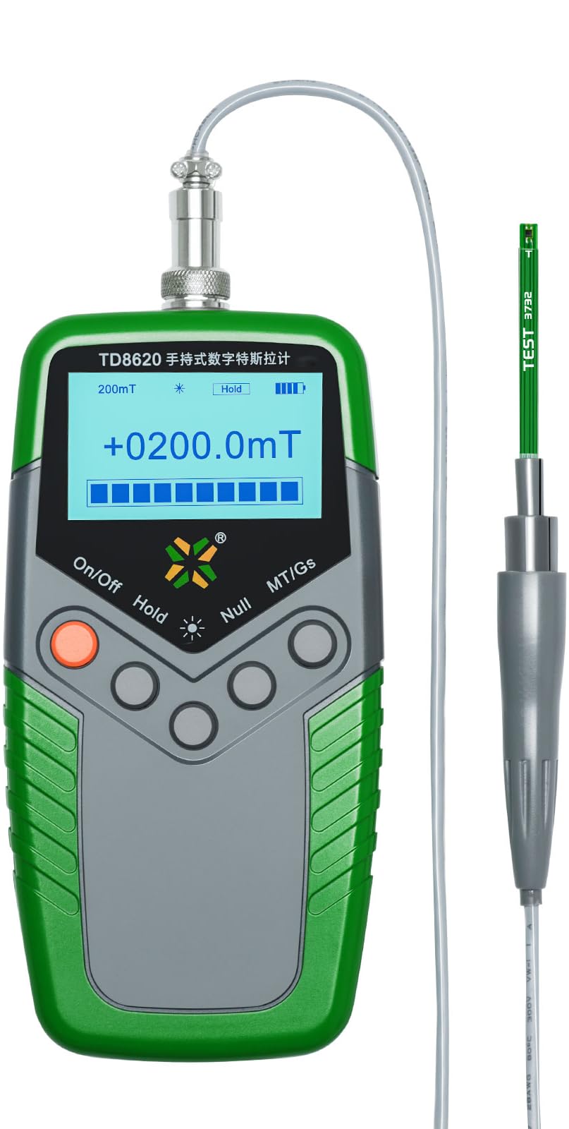 GOYOJO Handheld High Precision Gaussmeter 0-2400Mt Digital Tesla Meter Tester With Metal Probe Surface Magnetic Field Tester With N/S Function Accuracy ±5%-picture-17