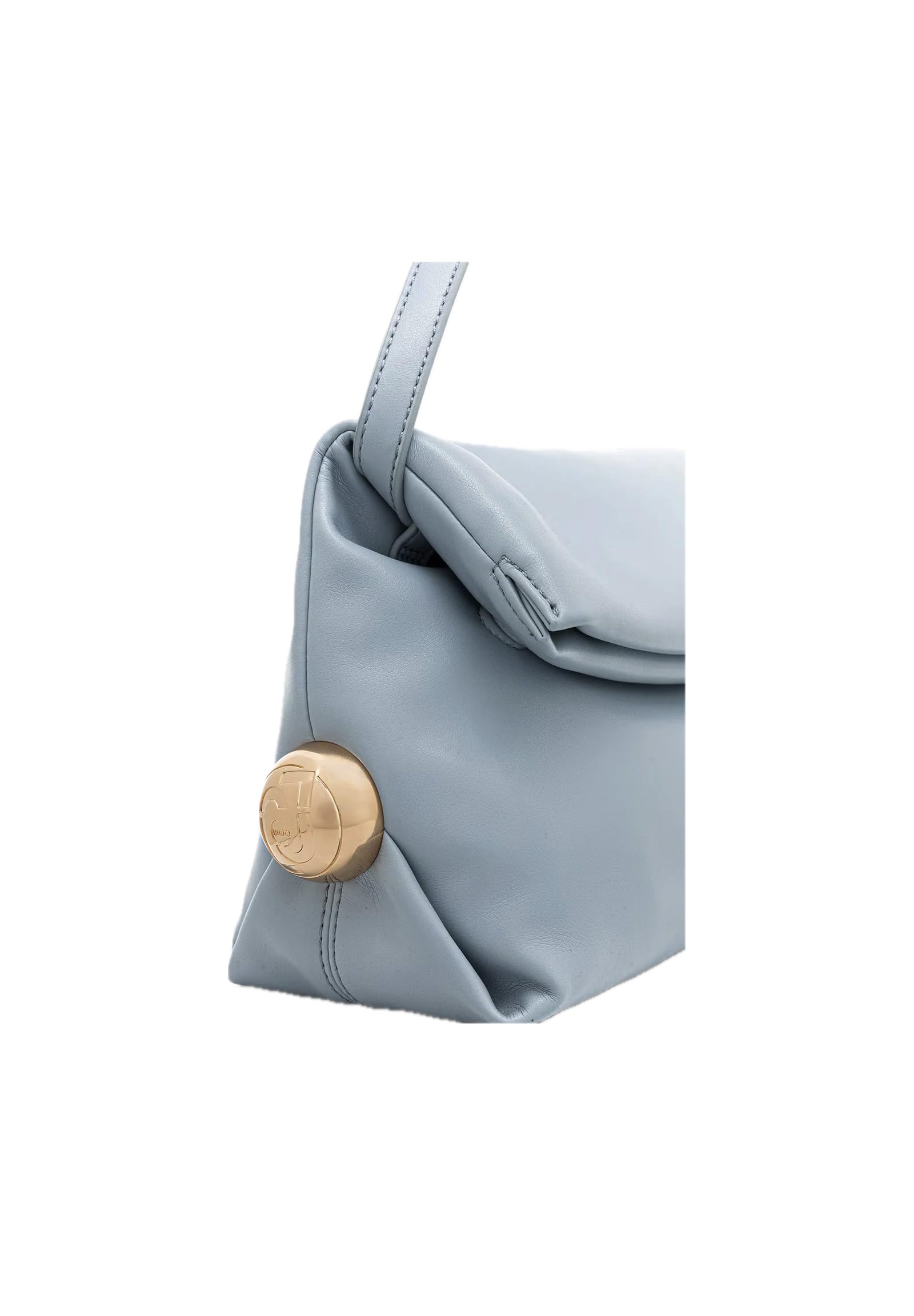Liu Jo Borsa a Spalla Riccy, Azzurro, Similpelle Ecosostenibile, 31x16x10 cm, con Patta Magnetica