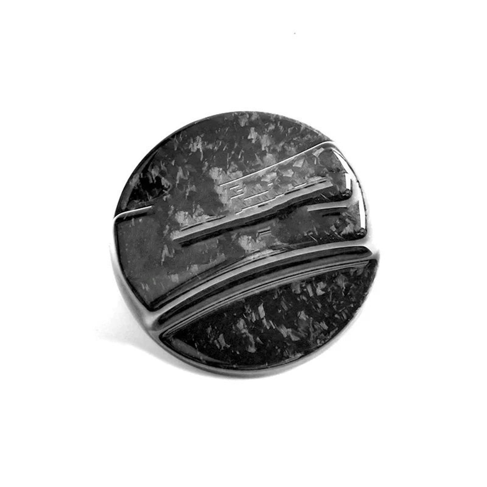 Tapón del tanque de combustible Tapa de tanque de combustible de fibra de carbono compatible con BMW Serie 1, F15, F30, G20, E90 y E46.(Style 2)