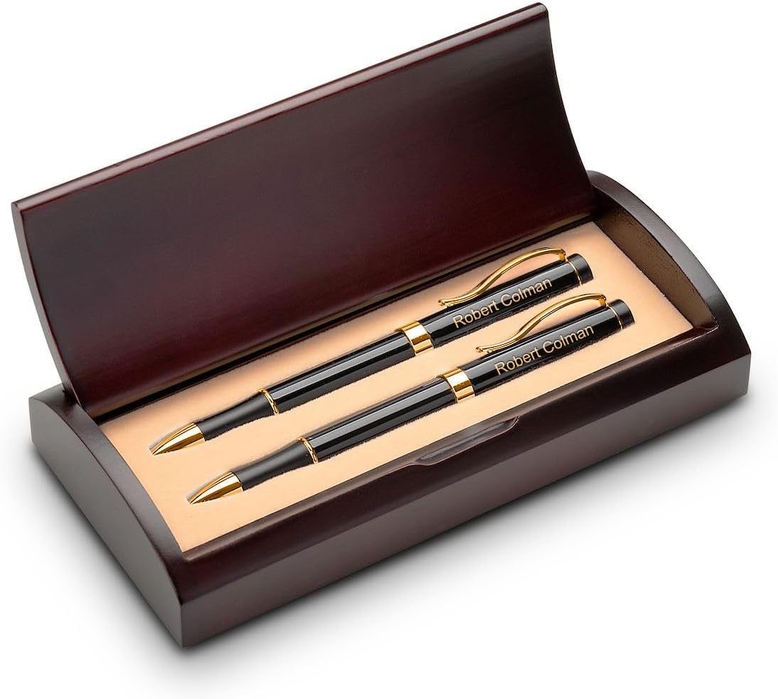 Executive Gift Shoppe | Masonic Theme Personalized Ballpoint Pen & Pencil Set