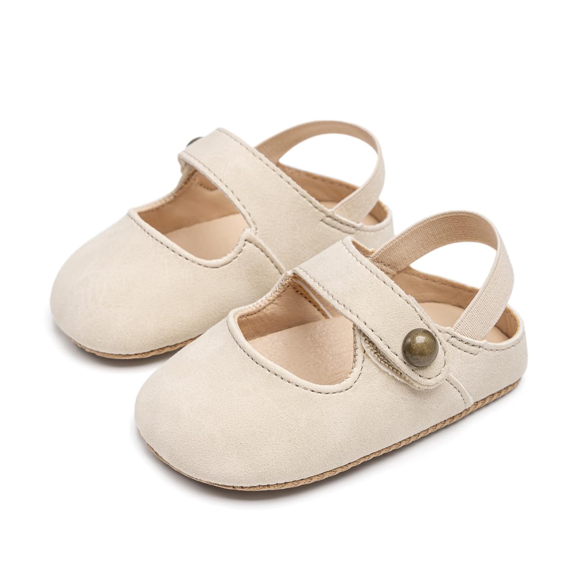 KIDSUN Baby Boys Girls Sandals Adjustable Lightweight House Home Slippers Non Slip Newborn Prewalk First Walk Shoes