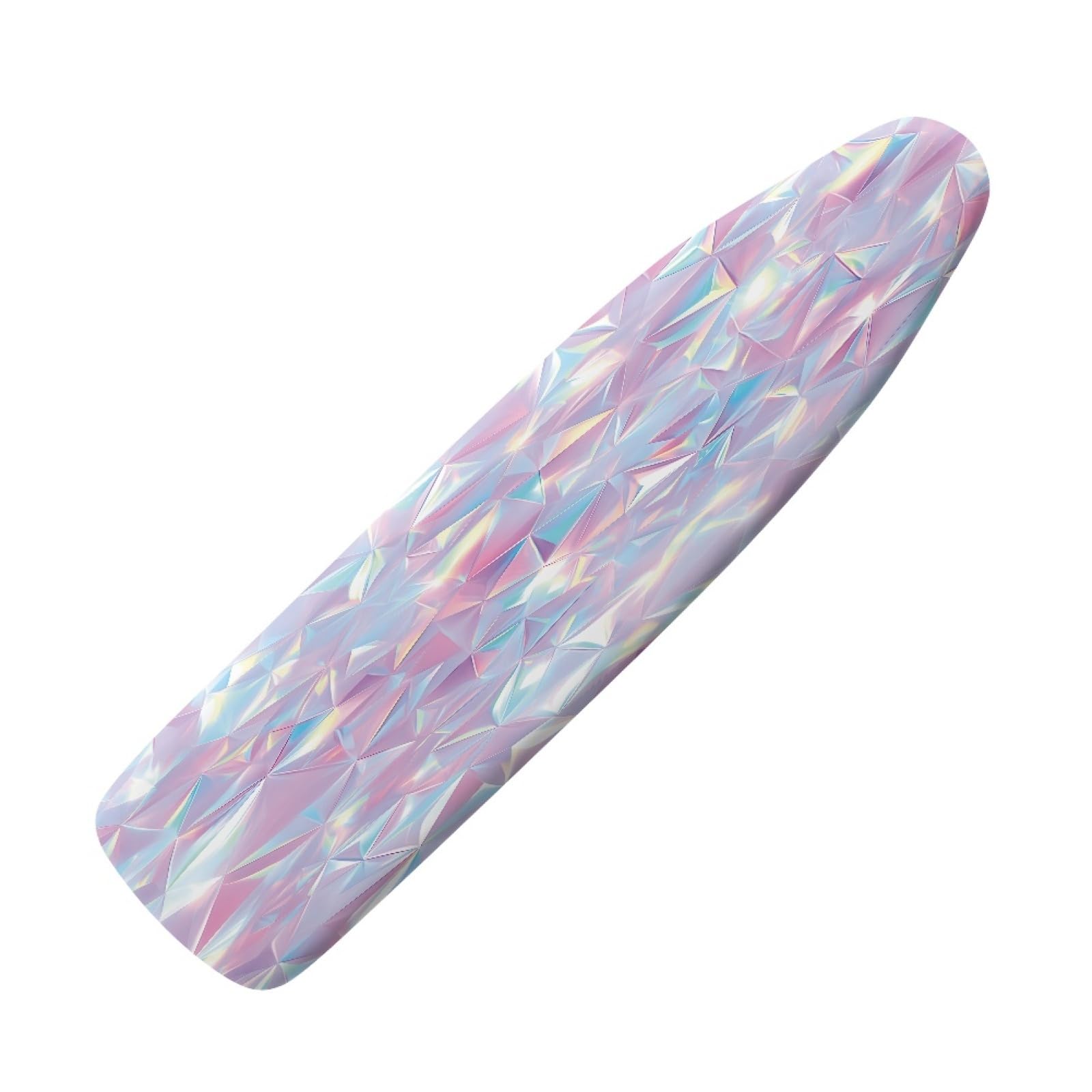 Ironing Board Covers 135 x 45 Pink Purple Triangle Bungee Elasticated with Padding, Resists Scorching and Easy Fit Mini & Portable Ironing Boards Cover