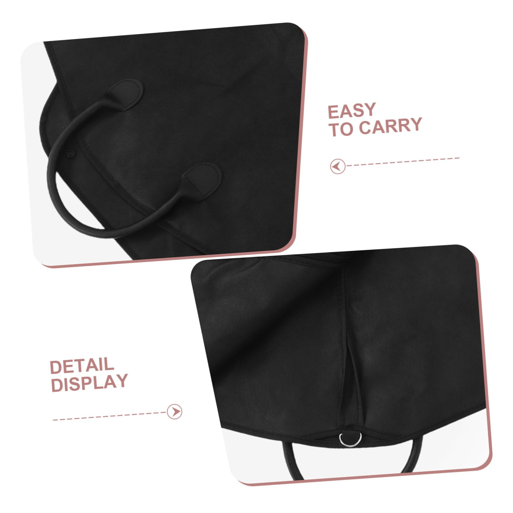 IMIKEYA 2 Piezas Unidades Fundas para Trajes de Tela No Tejida Cubre Prendas Antipolvo con Cremallera y Asas Bolsa Ligera y Transpirable para Viajes de Negocios y Organización Armario