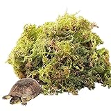Hamiledyi Reptile Dried Forest Moss,Natural Moss Bedding for Reptile Incubation Terrarium Moss for Bearded Dragon Lizard Chamelon Gecko Iguana Snakes(200g 7OZ)