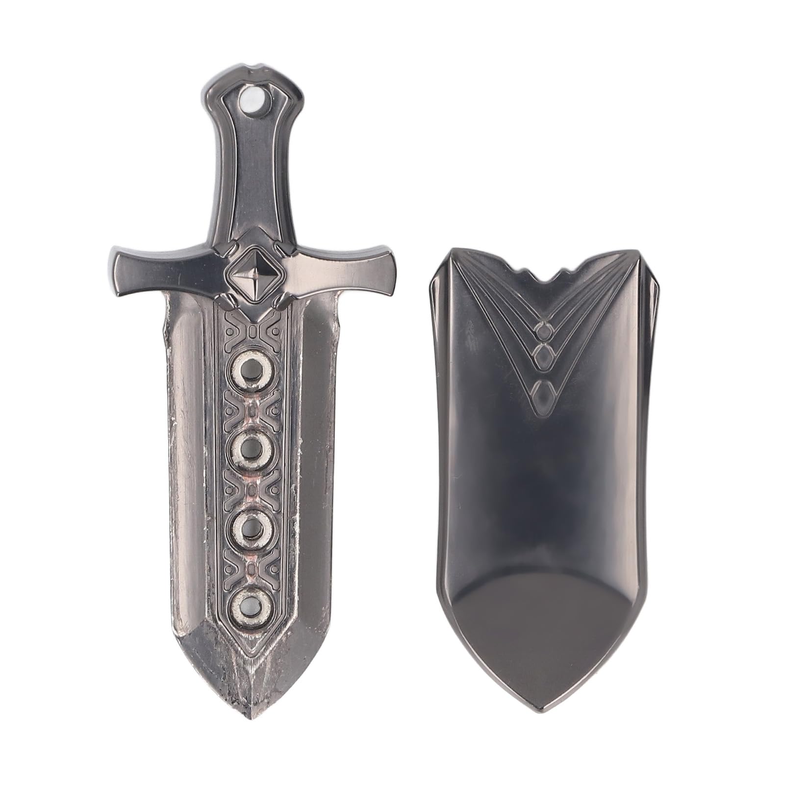 ZJchao Metalowy Suwak Fidget do łagodzenia Lęków Podręczna Zabawka Redukująca Stres z Płynnym Mechanizmem Pchania, Kompaktowa Konstrukcja z Etui do Przechowywania Zapewniającym Skupienie i Relaks