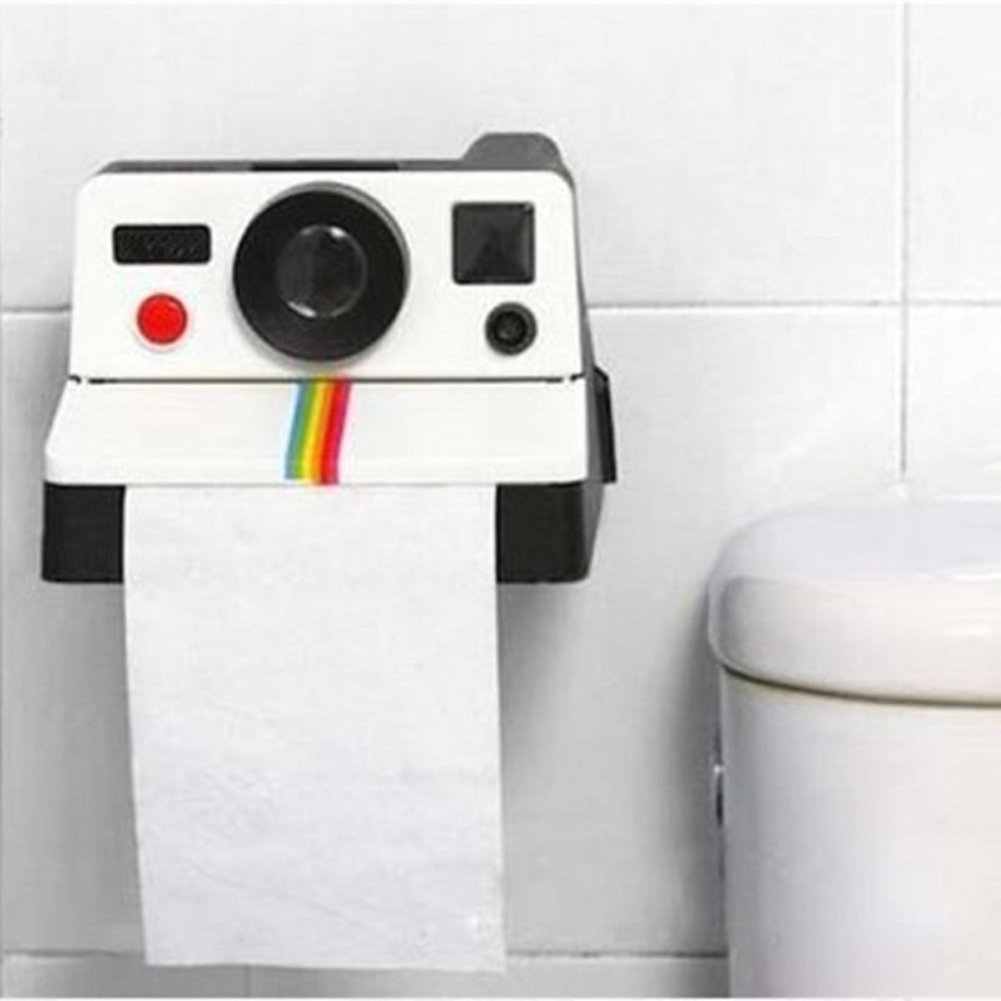 Winterworm Retro Toilettenpapier-Halter In Kamera-Form – Kreative Deko Für Bad & Auto, 14x17x10 Cm