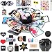 Kicpot Creative Explosion Gift Box, Love Memory DIY Photo Album as Birthday Gift and Surprise Box About Love Opend with 14''x14''(Black)