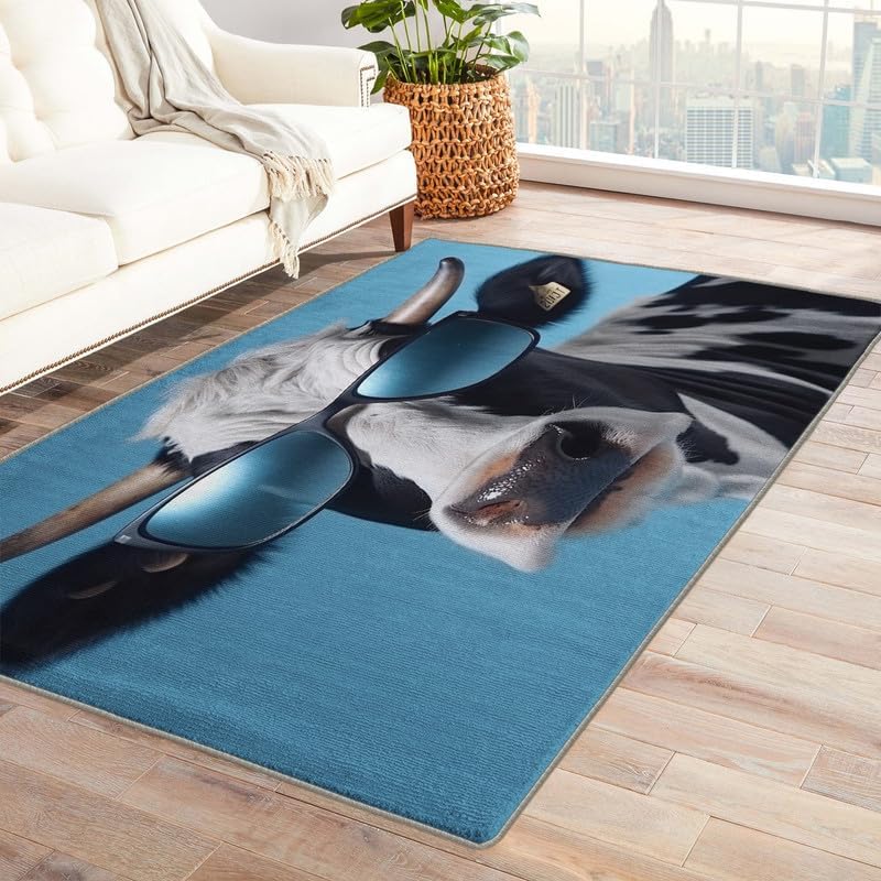 Washable Rugs for Entryway Living Room Bedroom, Pineapple Rug & Home Decor, Funny Fruit Area Rug 2x3, Non Slip Soft Low Pile Non-Shedding Indoor Carpet, Decorative Patterned Rug