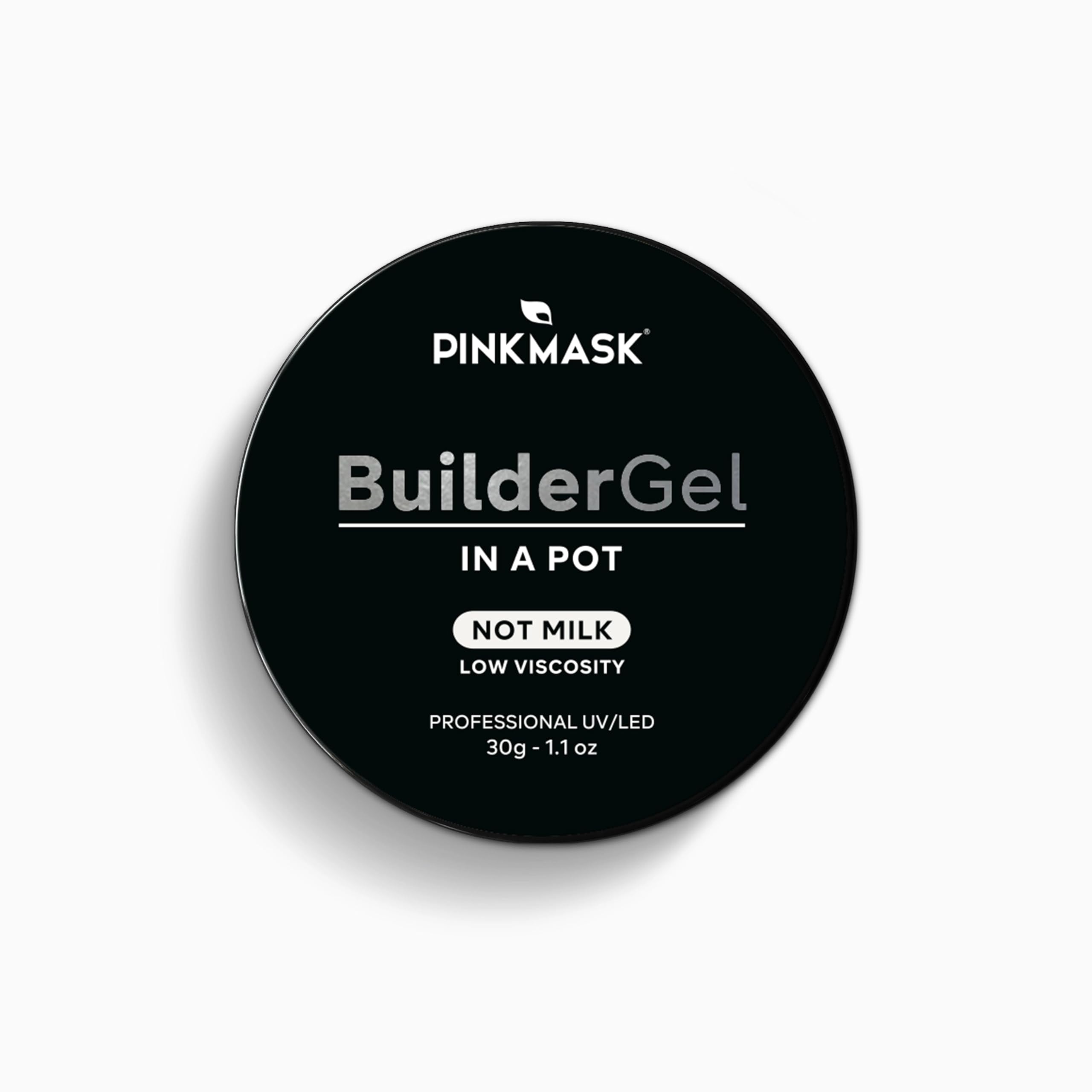 PINK MASK Builder Gel in a Pot 30g Not Milk, Nail Extension/Strengthener in a Pot, Hard Gel for Nails, Sculpting UV/LED Acrylic Manicure Nail Art