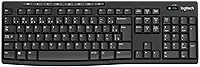 Teclado sem fio Logitech K270 com 8 Teclas Multimídia, Conexão USB, Pilhas Inclusas e Layout ABNT2 - Compatível com PC e Notebook.