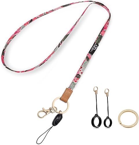 WK IEASON Correa para el cuello con cordón, llavero para identificación, llavero, tarjeta, teléfono, cámara, soporte para bolígrafos