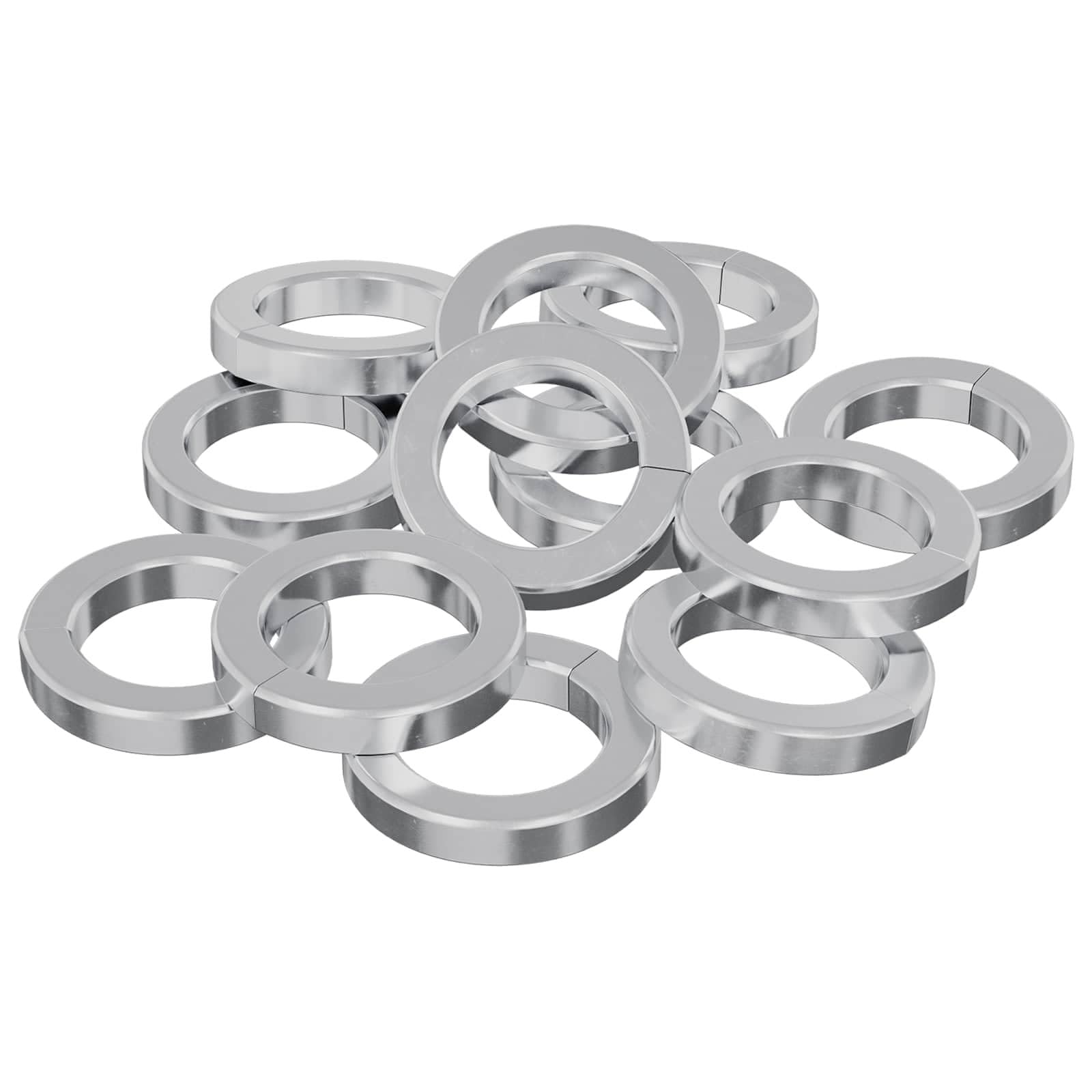 vidaXL Arandela de Resorte 15929 uds. Blanco Hierro