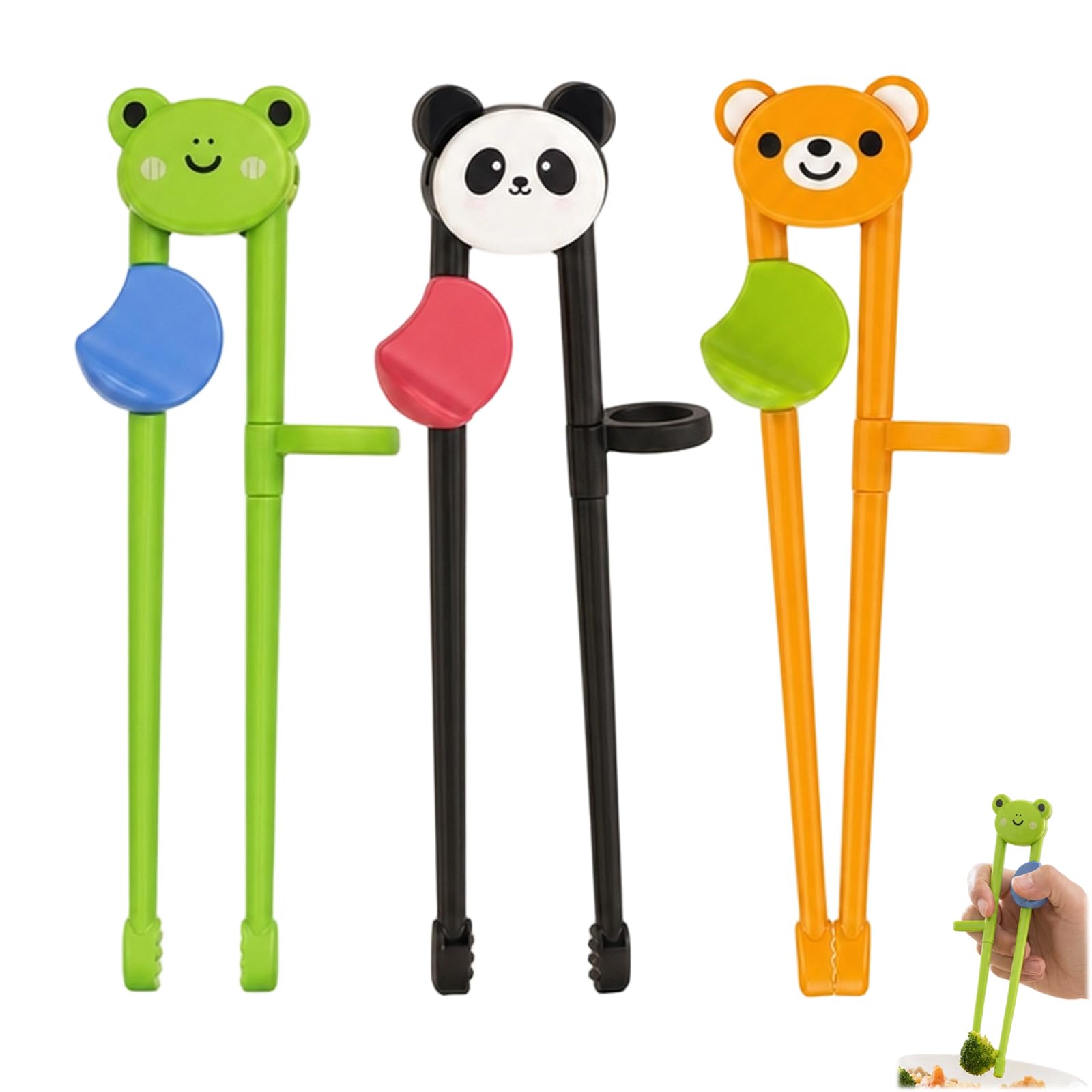 Training Chopsticks, 3-Pack Reusable Training Chopsticks for Beginners