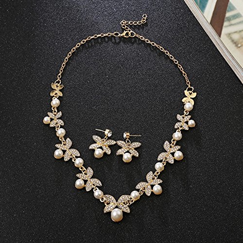 Stylish Traditional Wedding Pearl Necklace Jewellery Set
