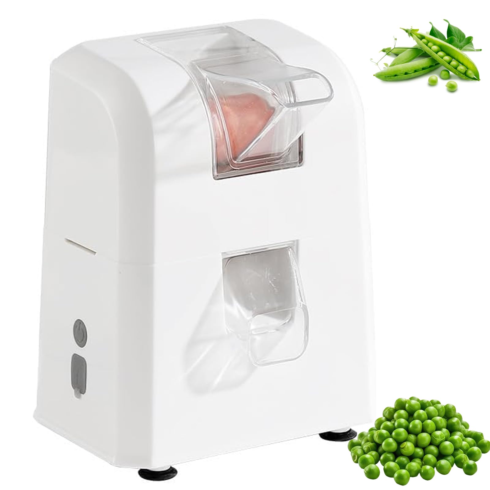 FHRKA Electric Pea Sheller Machine, Automatic Pea Peeling Machine for Bean & Edamame,Portable Bean Peeler Tool for Home Kitchen