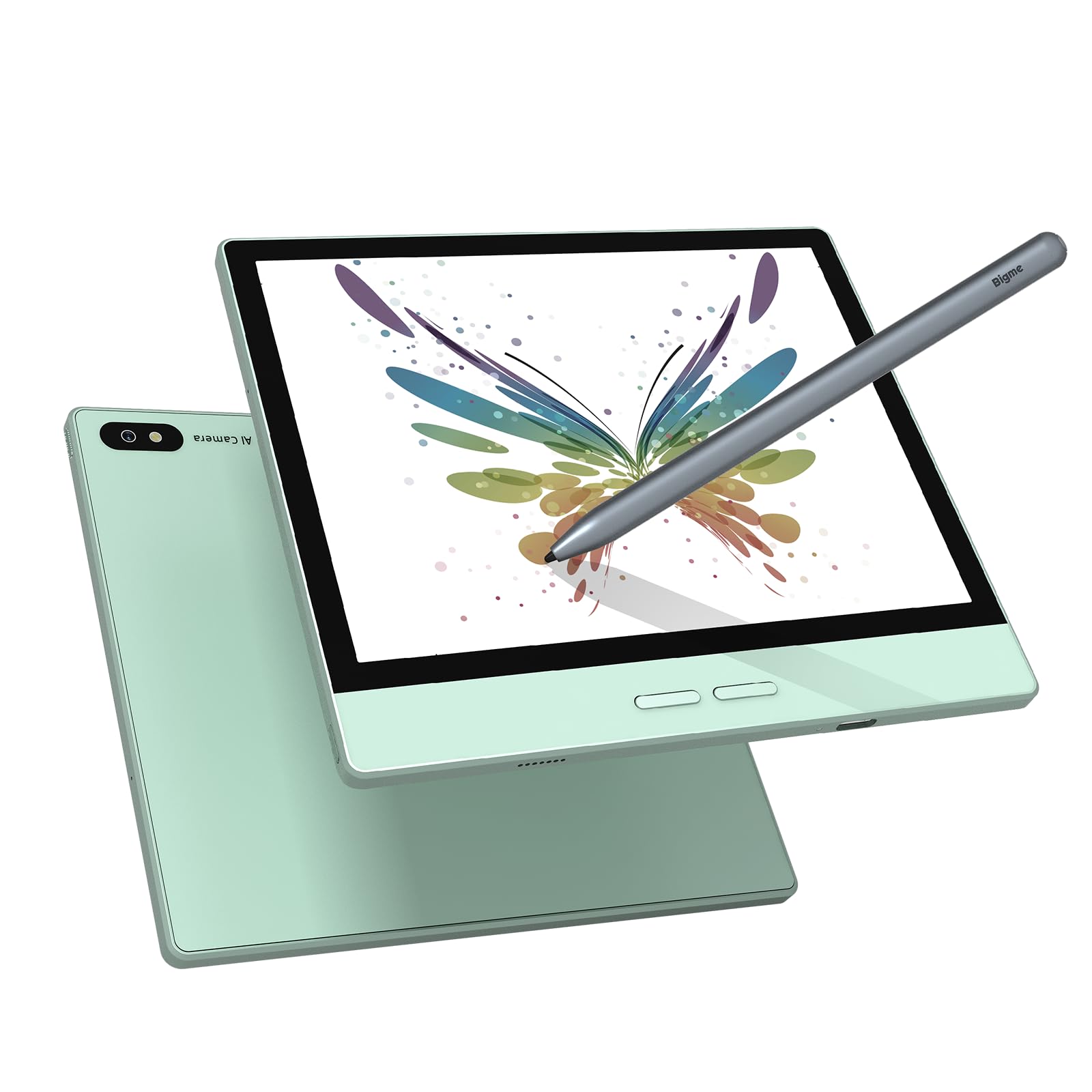 Bigme B7 Color e-Reader, ePaper Tablet 7 Inch E-ink eBook Readers Android eReader Device with 4G Calling, 8GB+128GB, Stylus, Eink Ereaders with Audiobook Note-taking Meeting Record Transcription Green