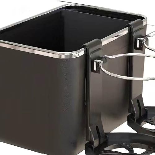 Miniatura 4 de plplaaoo Caja de almacenamiento para reposabrazos de automóvil, almacenamiento universal de pañuelos con 2 soportes plegables para tazas de agua,