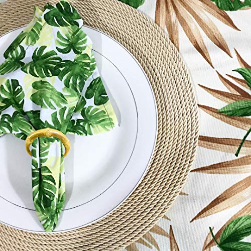 Loghog Wood Bamboo Napkin Rings Set Of 8, Handmade Original Bamboo Circle Napkin Holder Rings Table Decorations For Wedding, Valentine's, Banquet, Christmas, Birthday, Thanksgiving #TOP2