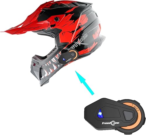 Vista 11 de 1Storm - Casco de motocross para adultos ATV Dirt Bike BMX MX Downhill Mountain Track Style JH601; Negro mate