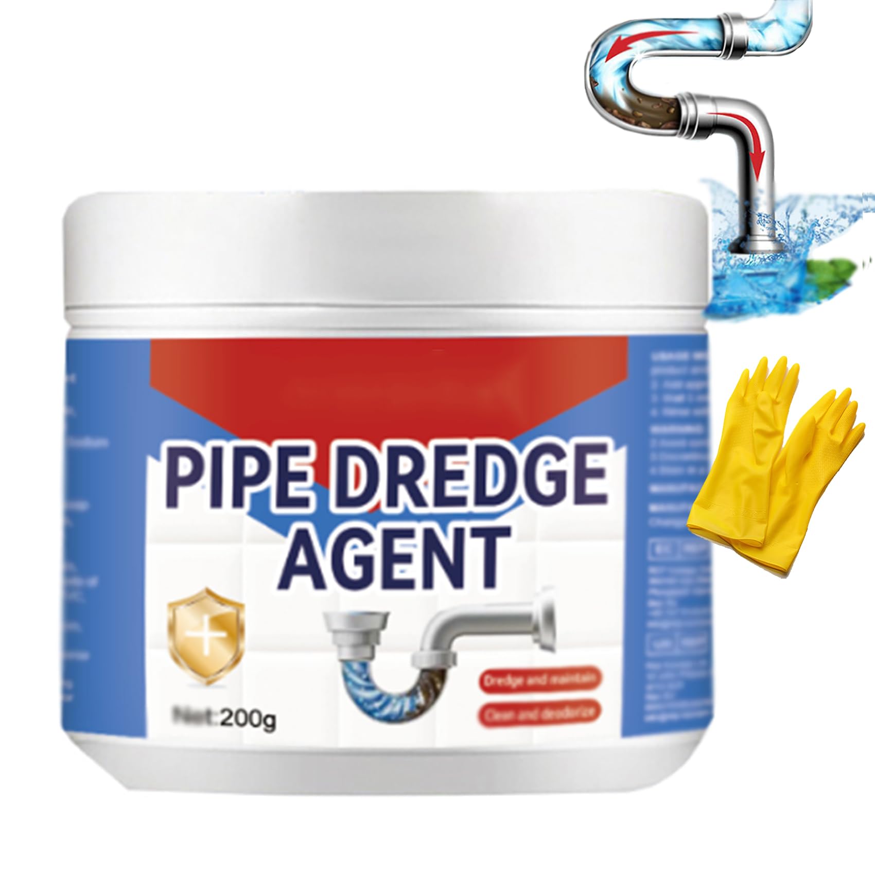 Powerful Pipe Dredging Agent, Powerful Quick Cleaning Drain Toilet Cleaner Tool, Pipeline Dredging Agent for Kitchen and Toilet Pipelines (1 pcs)