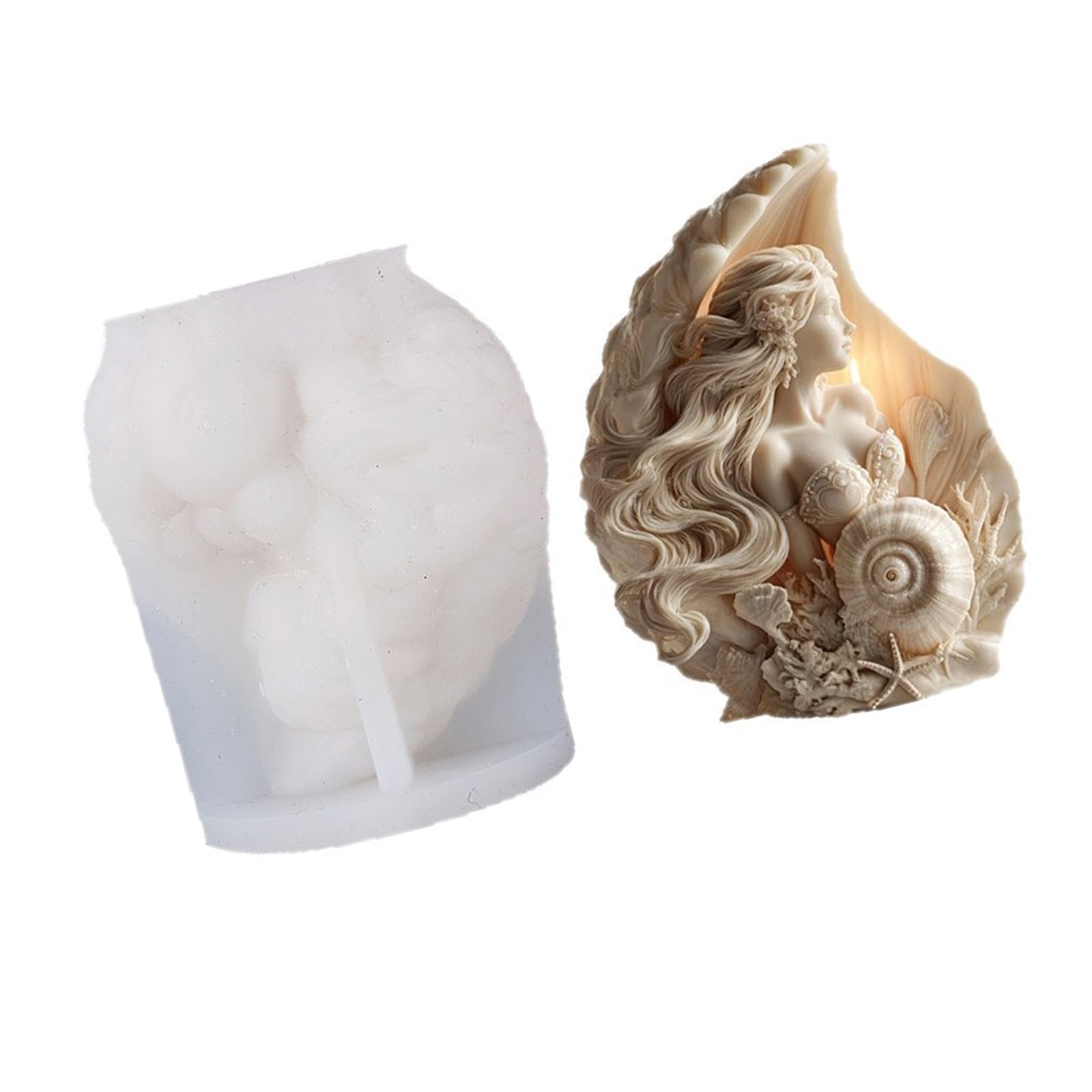 Kalttoy Mermaids Designs Silicone Crafted From Food Grade Materials for Making and Soaps Aromatherapys