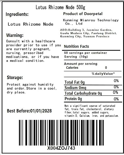 Ou Jie - Dried Lotus Rhizome Node- 17.64oz/500gPure Natural Chinese Herbal Medicine - 藕节for Herbal Tea Ingredient, (Lotus Rhizome Node)