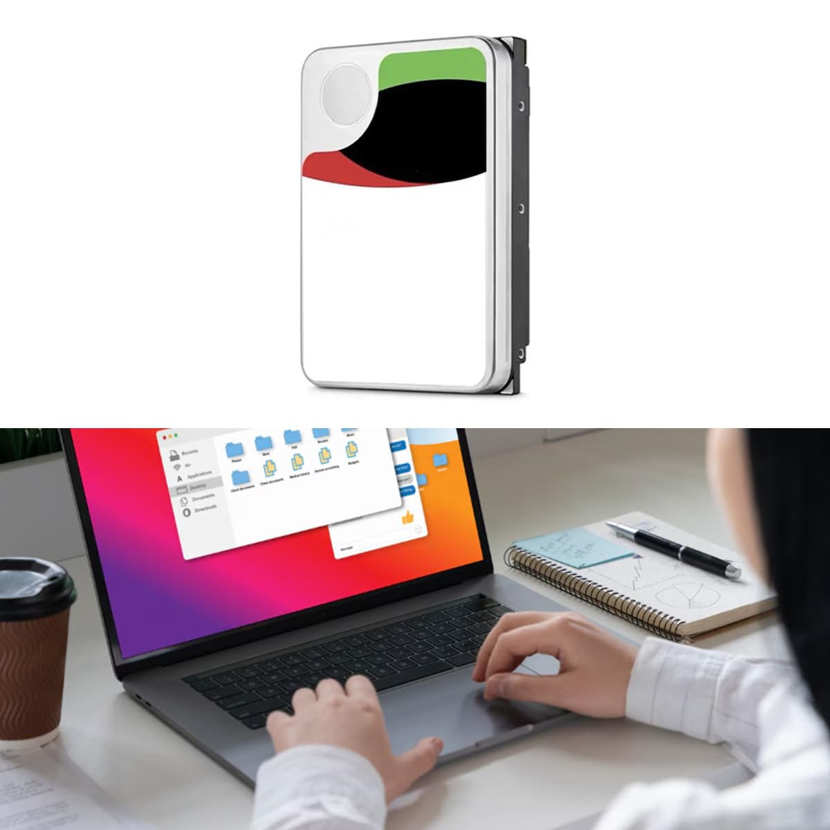 Boîtier de disque dur externe pour SSD SATA 2,5" et 3,5" avec stockage sur carte SD, vitesse de 5 Gbit/s