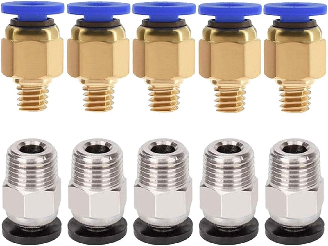 ALAMSCN 5PCS PC4M6 Pneumatic Fitting Push to Connect