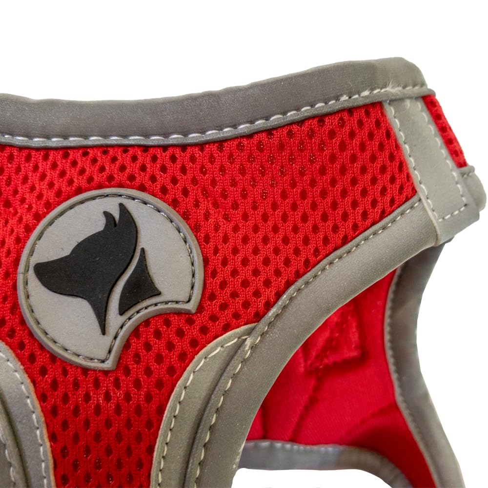 croci Reflective Hiking Harness, X-Large, Red - Image 2