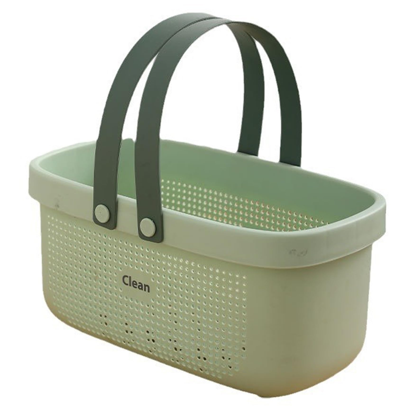 Panier douche portable vert idéal pour organiser la cuisine et le dortoir