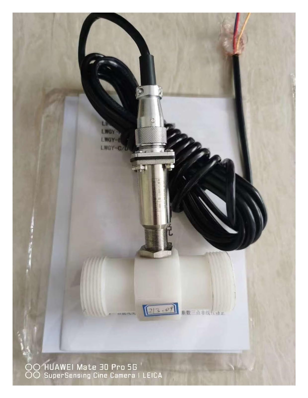 BALYDLUL Flow Meter Sensor Liquid Flowmeter Thread Connection Flowmeter(DN15)
