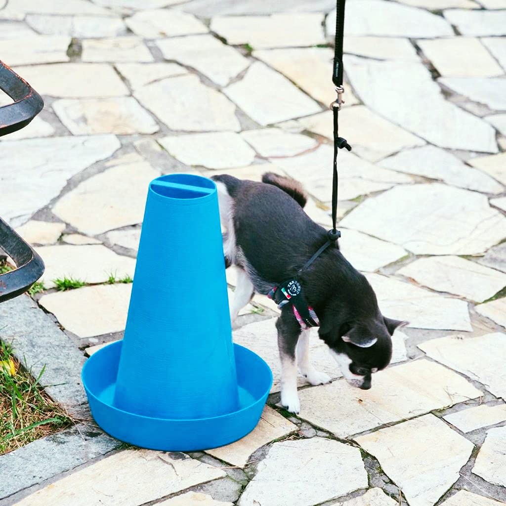 PIPPi WC pour Chiens Mâles – Urinoir pour Chiens d’Intérieur et d’Extérieur – Colonne Urinaire Lavable – Alternative aux Tapis Éducateurs – Lot de 1 – Bleu