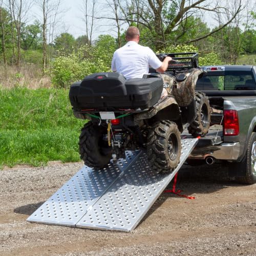 Image of ATV Ramp for Pickup Truck, 7'10 inch x 50 inch, 1,500 lb, Black Widow