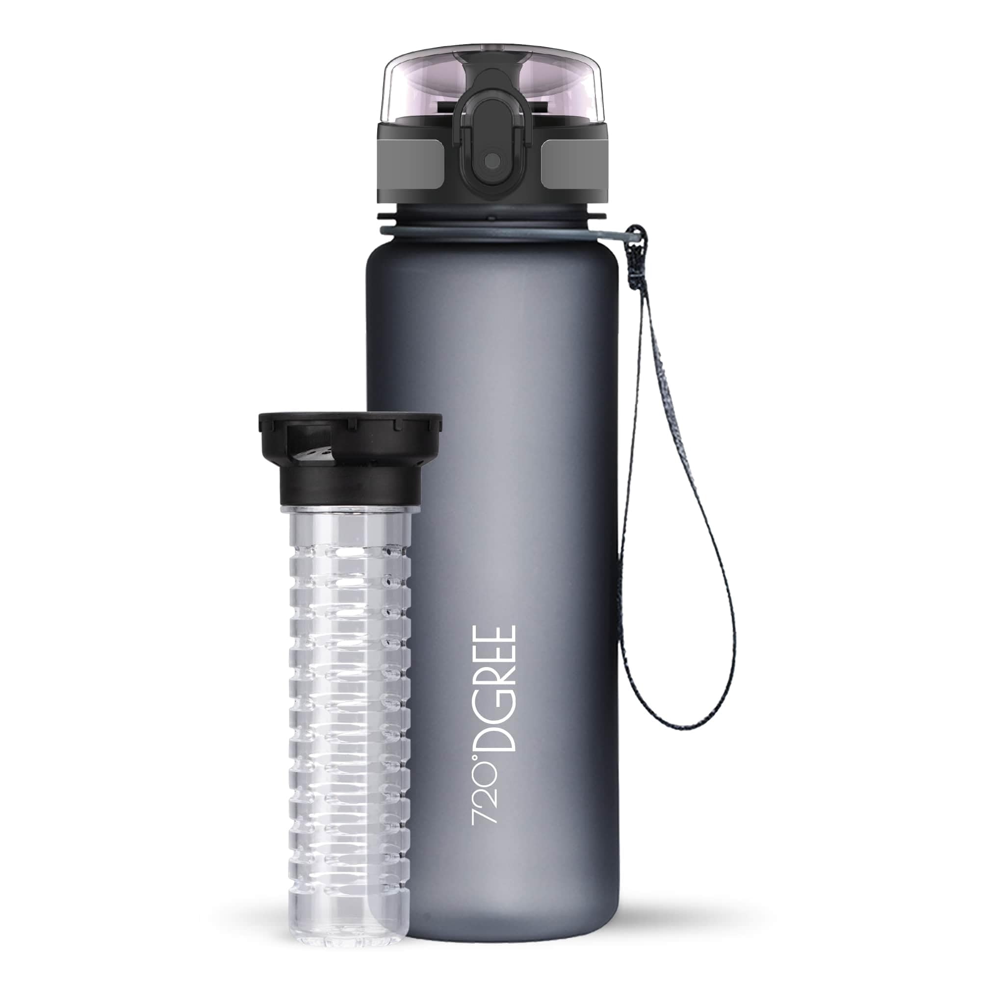720°DGREE Botella Agua 1 Litro “uberBottle“ - Tamiz-Fruta, softTouch - Sin BPA, Prueba de Fugas, Reutilizable - Cantimplora, Water Bottle ideal para Deporte, Fitness, Gimnasio, Senderismo, Ciclismo — view 237
