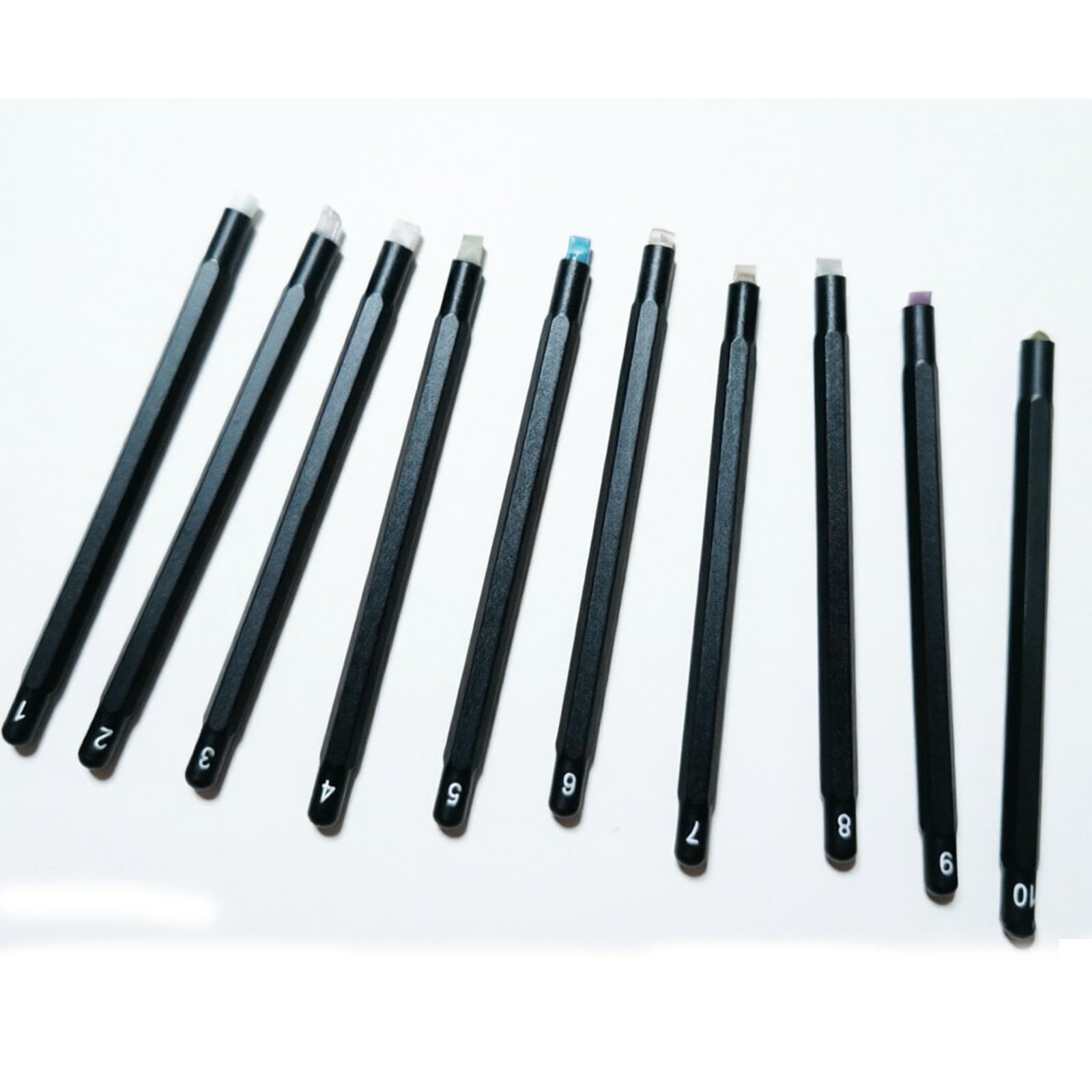 VILA SMO Mohs Hardness Test Kit(1-10 Scratch), Tester Hardness Test Pen With Storage Bag, Mohs Hardness Picks 10 Pack, For Industrial Mineral Identification And Testing Mineral Jewellery Jade Glass