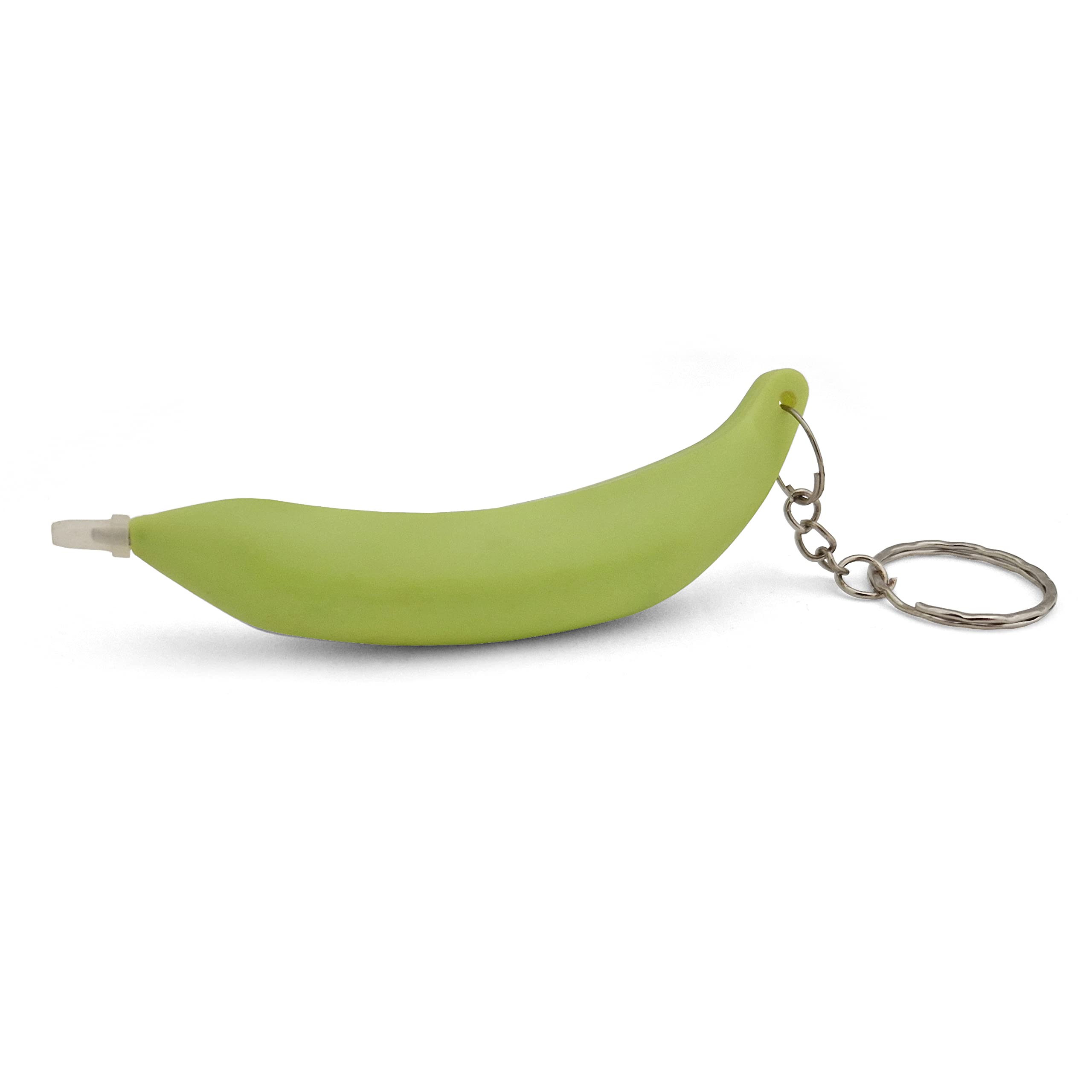Komonee Novelty Banana Pen Plastic Keyring Green
