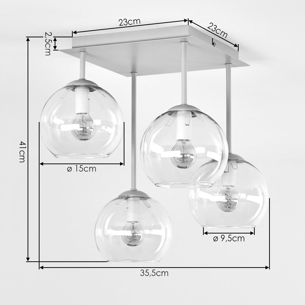 HOFSTEIN Koyoto Lampa Sufitowa Wisząca Nowoczesna E14 Piaskowa