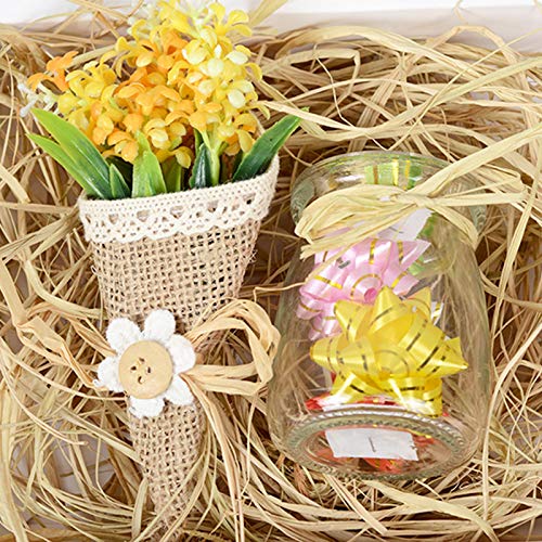 Natural Raffia Paper Christmas Raffia Ribbon For Florist Bouquets Decoration Crafts Raffia Ribbon 2X 50G #TOP4