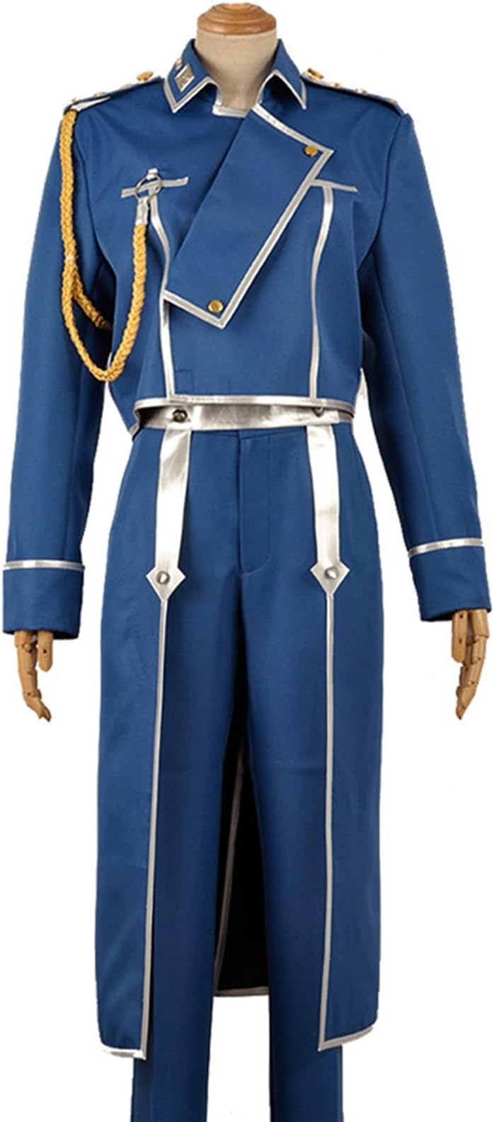 Anime Fullmetal Alchemist Cosplay Roy Mustang Costumes Military Uniform Suit Coat + Pants + Apron