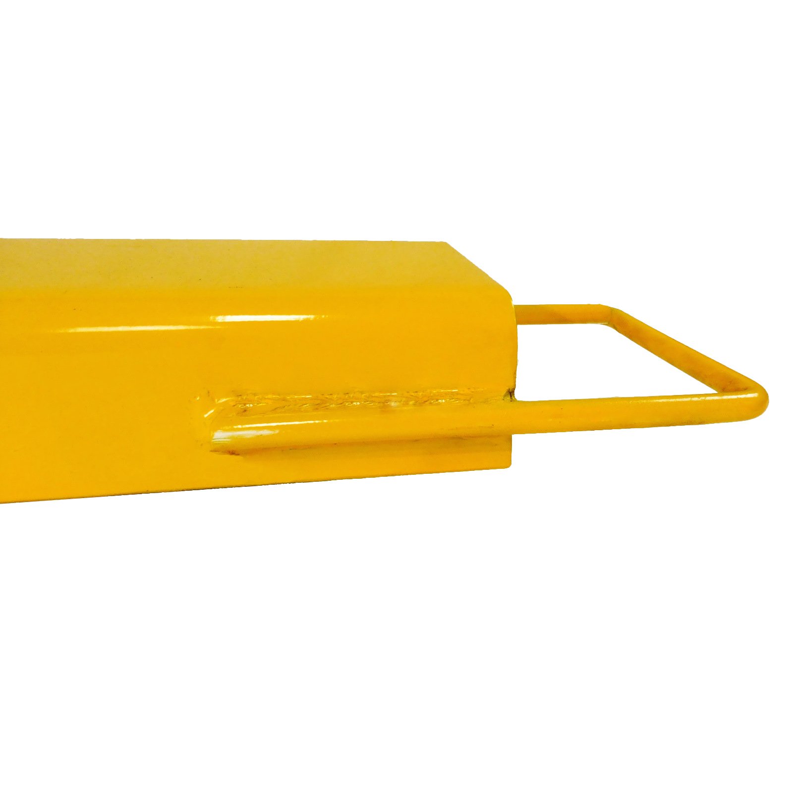 Happybuy Extensiones de horquilla de palé de 182 cm de largo y 13,5 cm de ancho para carretilla elevadora de 1/4 pulgadas de grosor de horquilla amarilla.