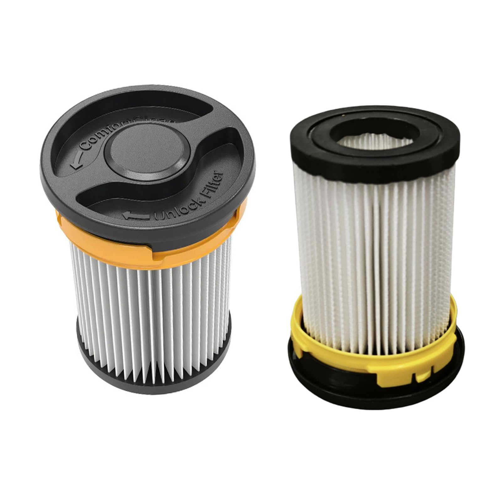 carotoe Floor Care Vacuum Filter for HXFSF2, Pleated Replacement Cartridge for Routine Cleaner Servicing Use Cordless Vacuum Cartridge Refill Floor Care Pleated Media Cleaner Parts Upkeep Debris Pet