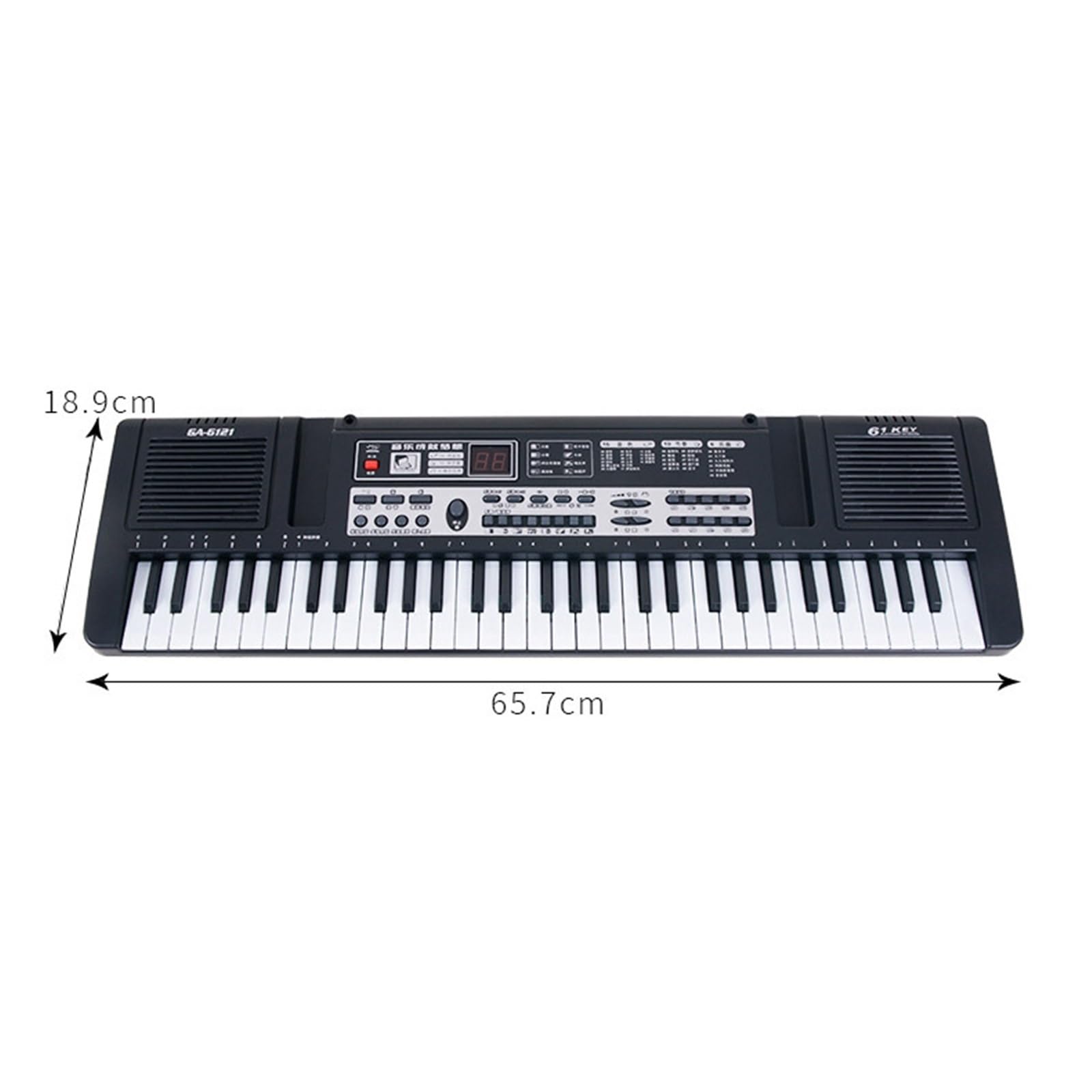 Pianino Elektroniczne 61 Klawiszowe Pianino Elektroniczne Z Inteligentnym Wyświetlaczem Cyfrowym I Podwójnym Trybem Zasilania