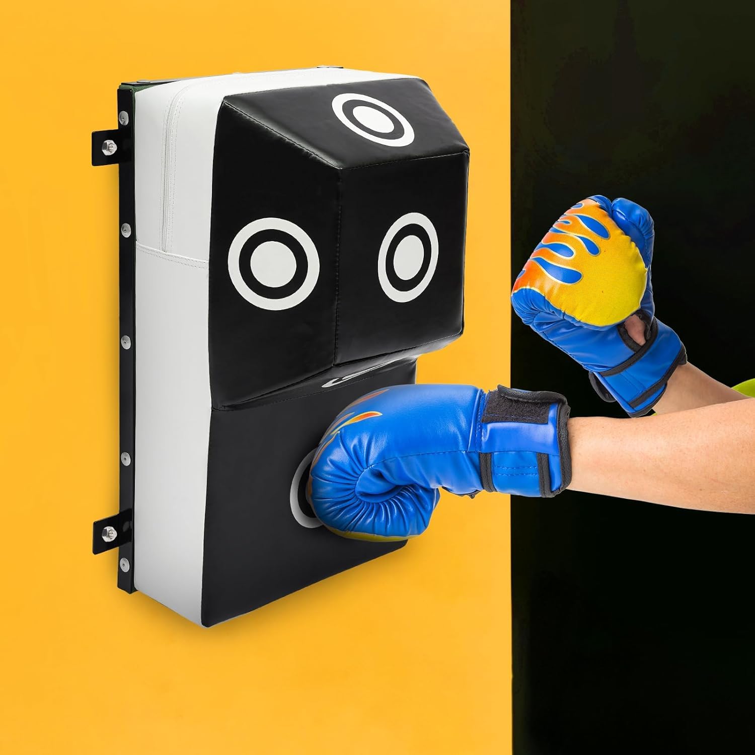 Wall Mount Sacco da Boxe con Montante, Obiettivo di Boxe Wall Mount con 6 Punti Ferita, Muro di Boxe Montare La Macchina, Montaggio A Parete Sacco da Boxe per Adulti