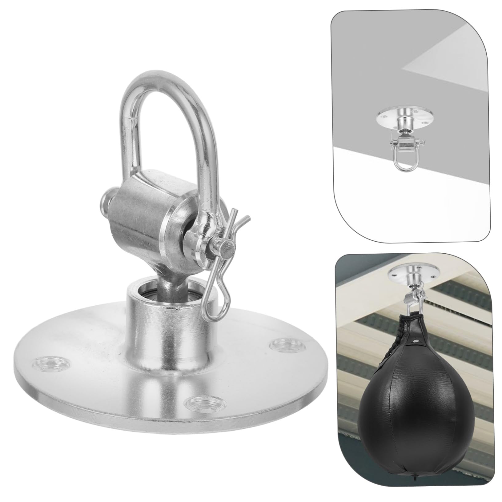 Gancho Giratorio de Hierro para Bolsa de Velocidad Espacio de 50 Mm, Compatible para Entrenamiento en Casa y Gimnasio de Boxeo
